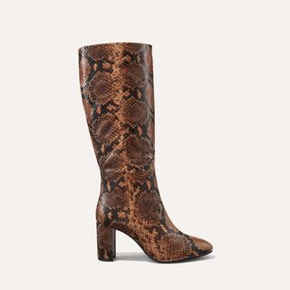 The Bleecker Boot - Espresso Python Embossed