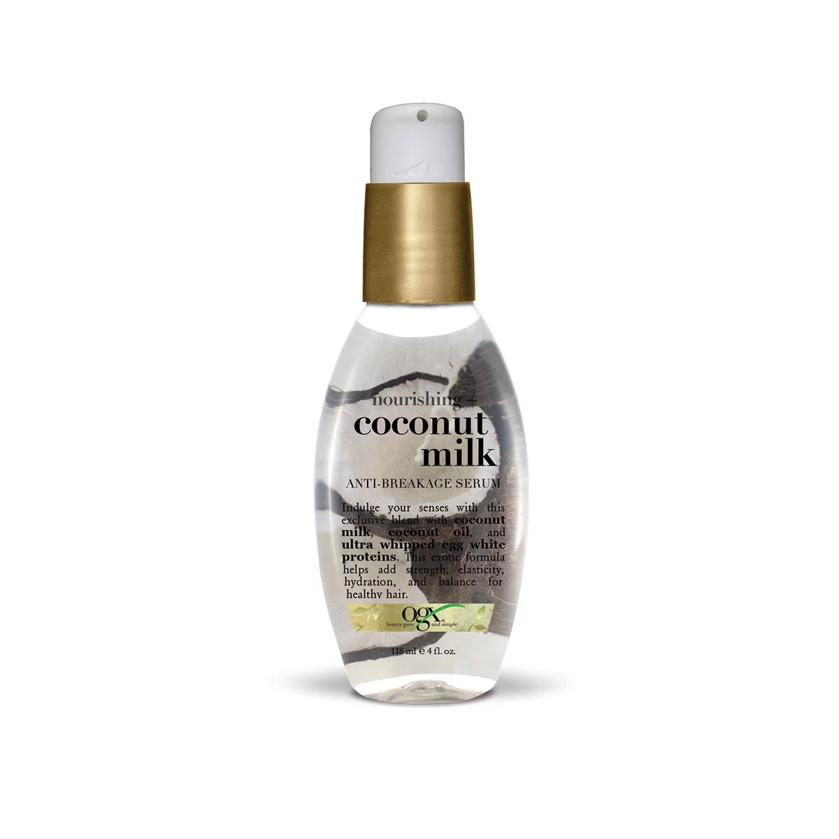 Ogx Nourishing + Coconut Milk Anti-Breakage Serum Leave-In Hair Treatment - 4 Fl Oz