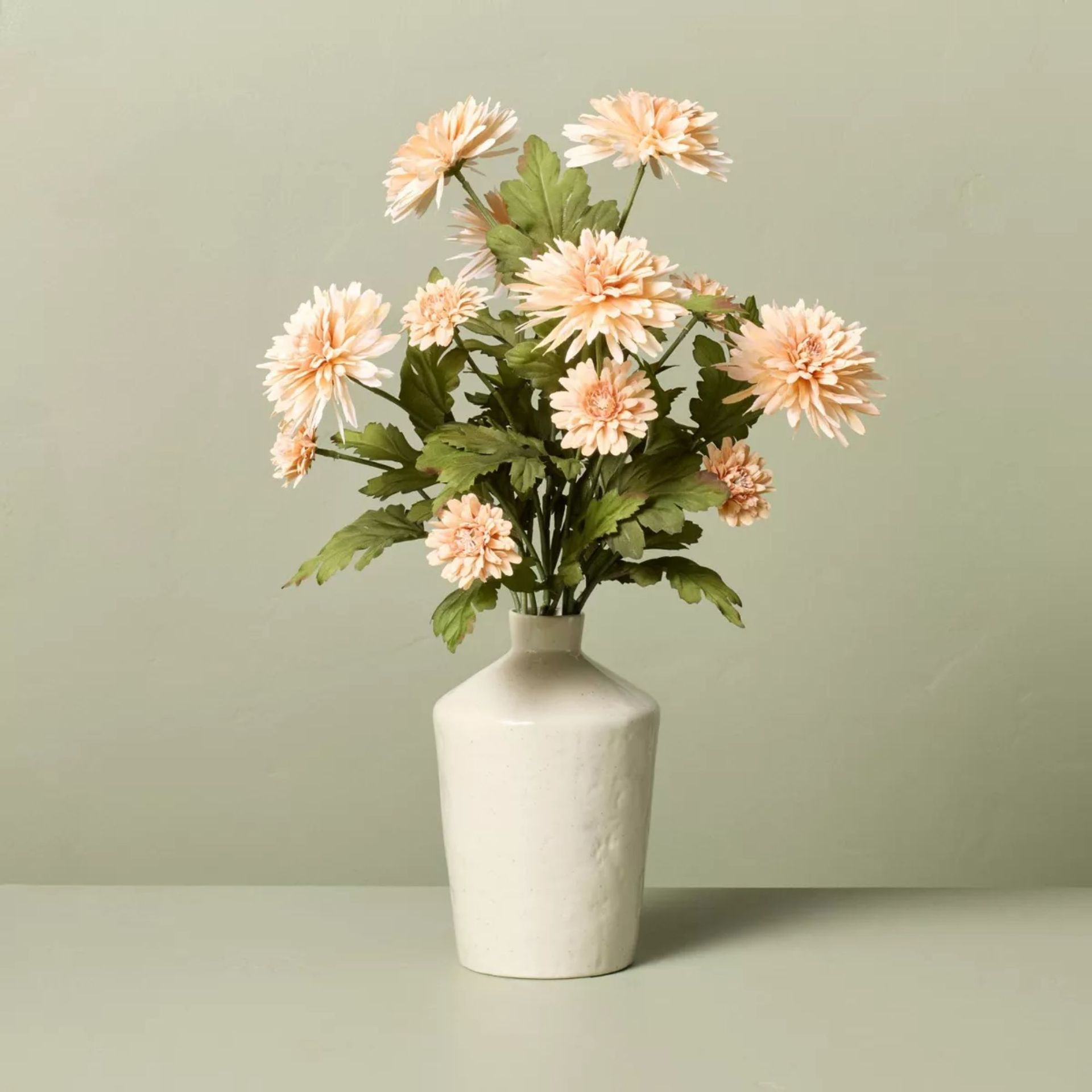 Faux Orange Daisy Flower Arrangement