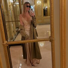 Camille Charriere taking a mirror selfie.