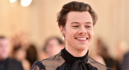 Harry Styles attends The 2019 Met Gala Celebrating Camp: Notes on Fashion at Metropolitan Museum of Art in 2019