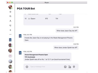 PGA Tour introduces new Chatbot