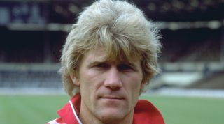 14 Sep 1988: Portrait of Morten Olsen of Denmark before the International Friendly against England at Wembley in London. \ Mandatory Credit: David Cannon /Allsport