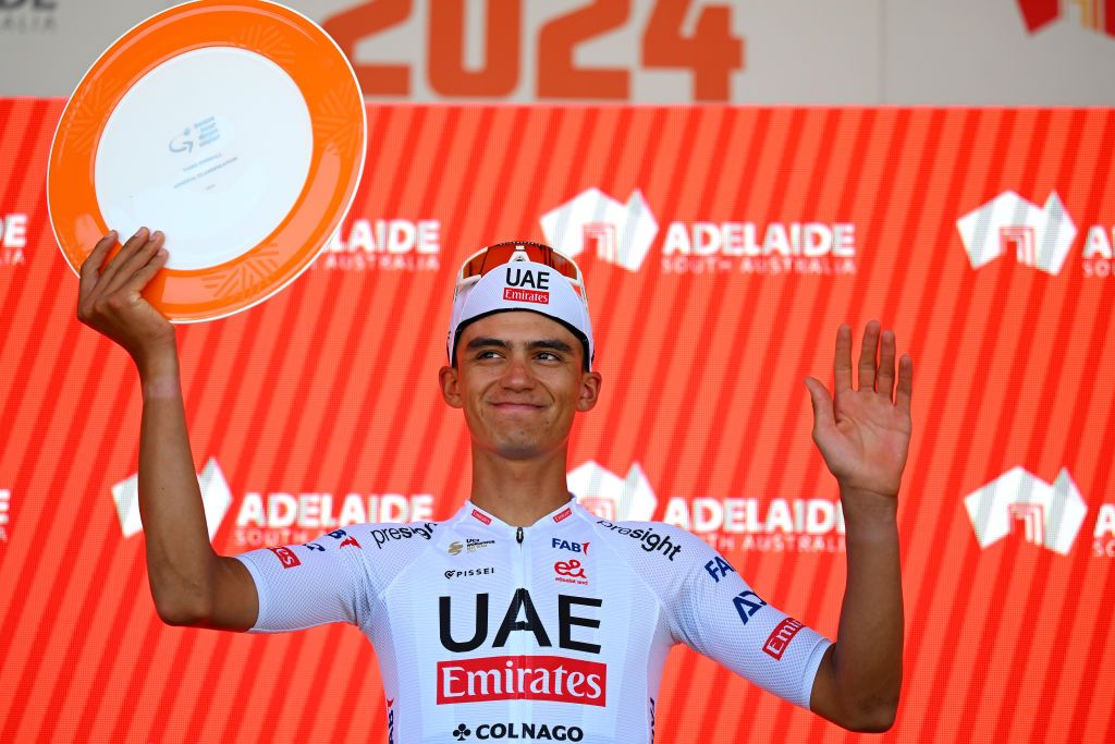 Third on GC, Isaac Del Toro (UAE Team Emirates) is the best young rider