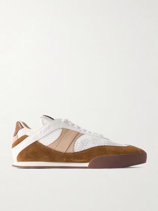 Suede, Mesh and Leather Sneakers