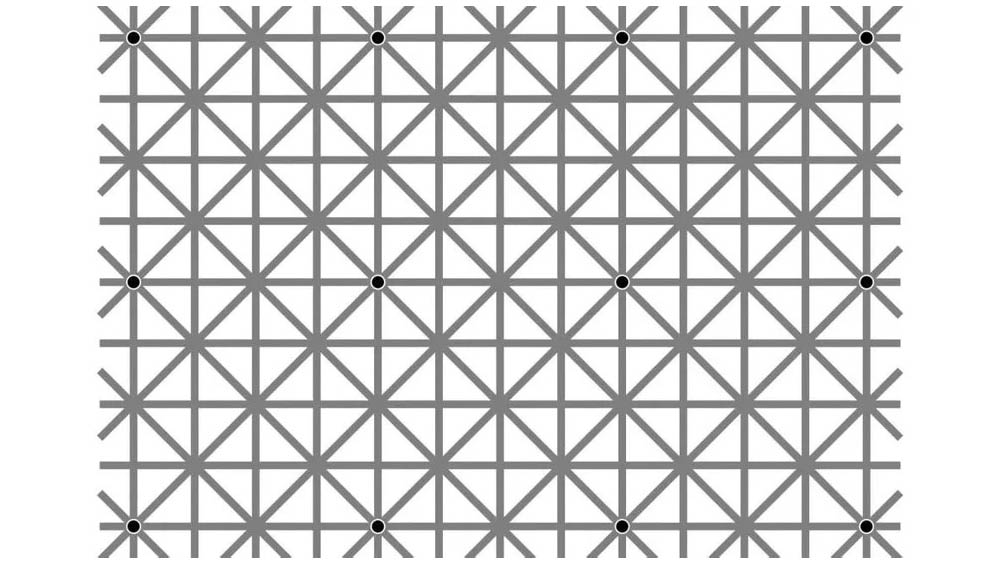 dots optical illusion