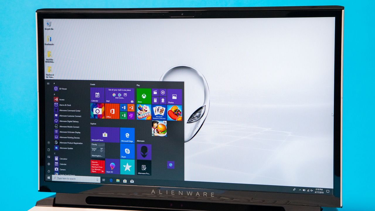 For a thicc gaming laptop, Alienware Area-51m has thin bezels.