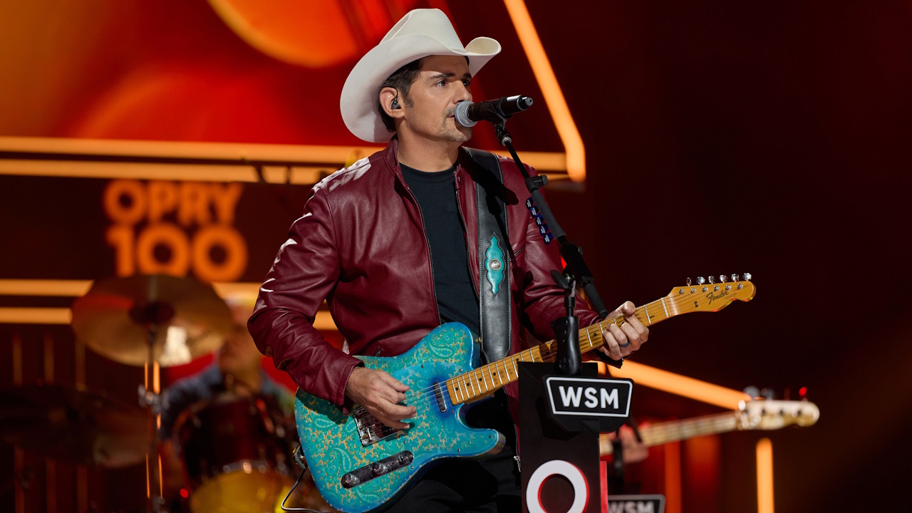 Brad Paisley performs during A Grand Ole Opry Christmas on Hallmark.