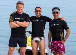 Gordon, Fred and Gino get sporty in Crete.