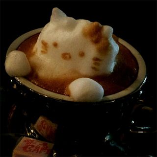 3d coffee art