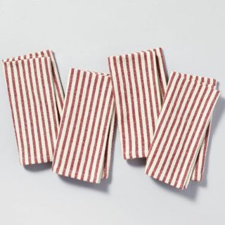 Hearth & Hand™ with Magnolia 4pk Napkin Set in red stripe