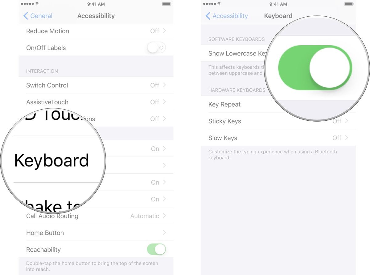 How to disable the lowercase keyboard on iPhone and iPad iMore