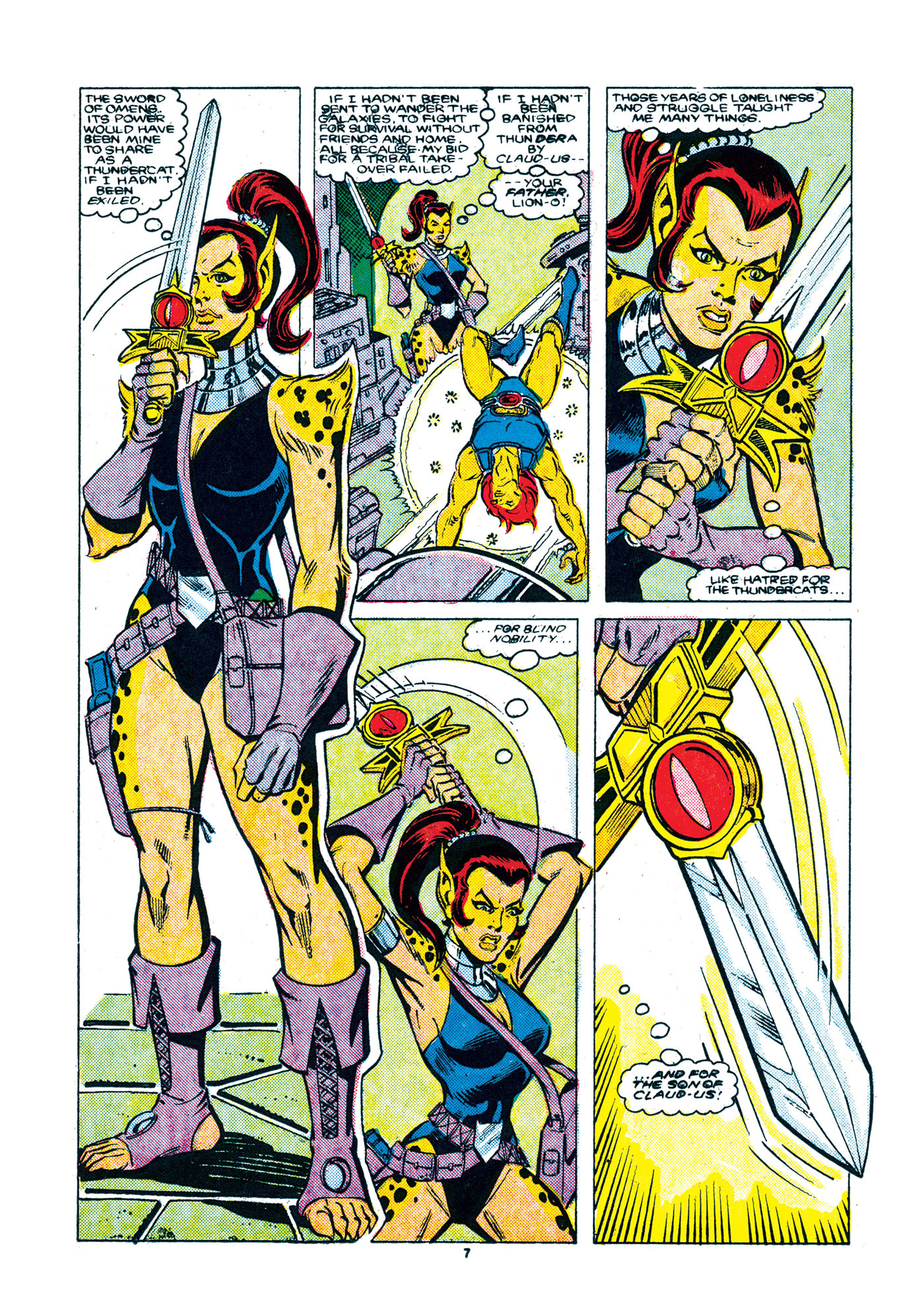 Pages from the original ThunderCats comics.