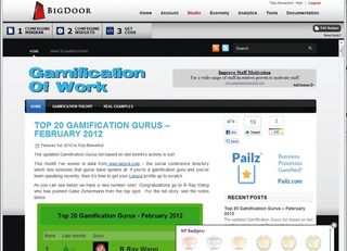 BigDoor provides a self-service API for its gamification widget