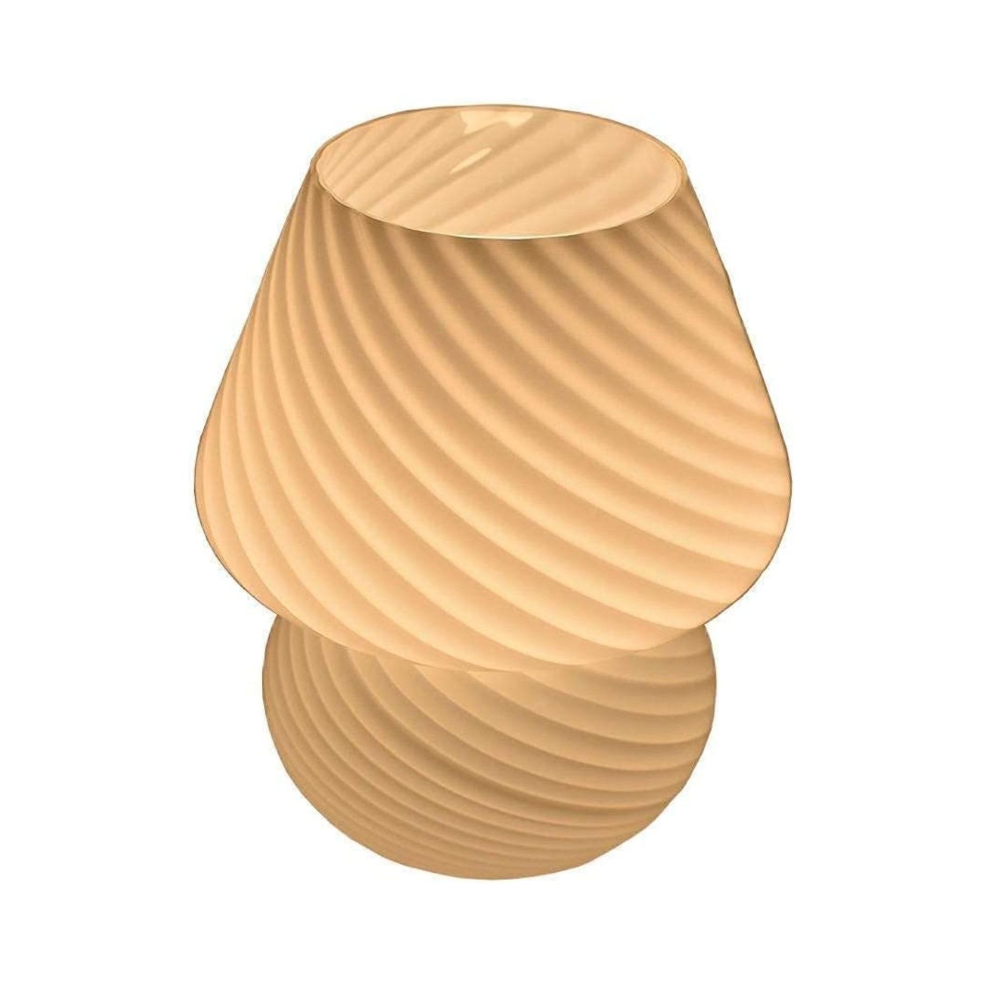 Lampu meja jamur kaca