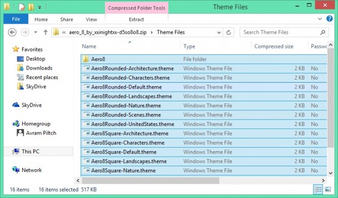 Copy all files from the Theme Files folder