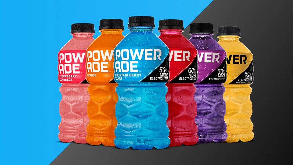 Powerade packaging design