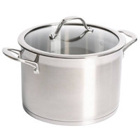 Professional Stainless Steel Stockpot &amp; Lid - View at ProCook
