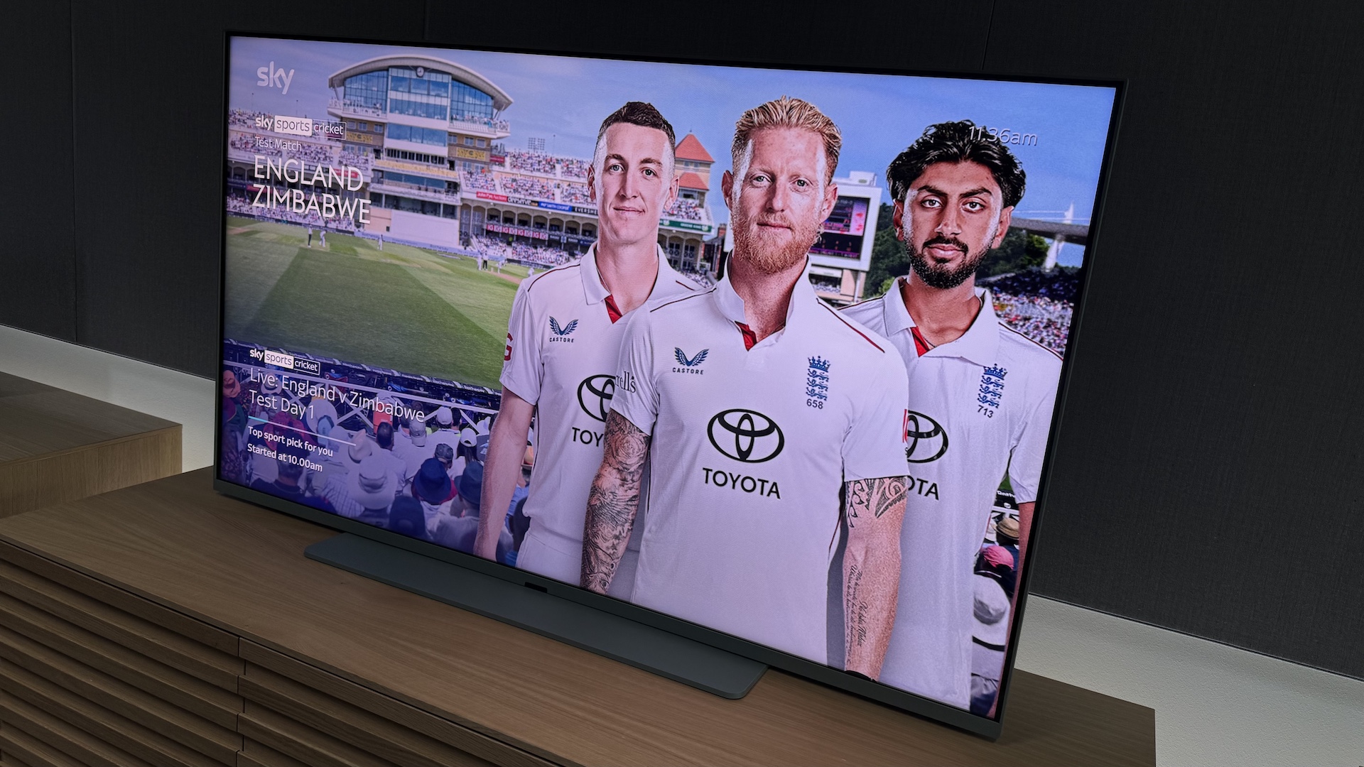 Sky's Sky Glass Air TV set range in a living room environment