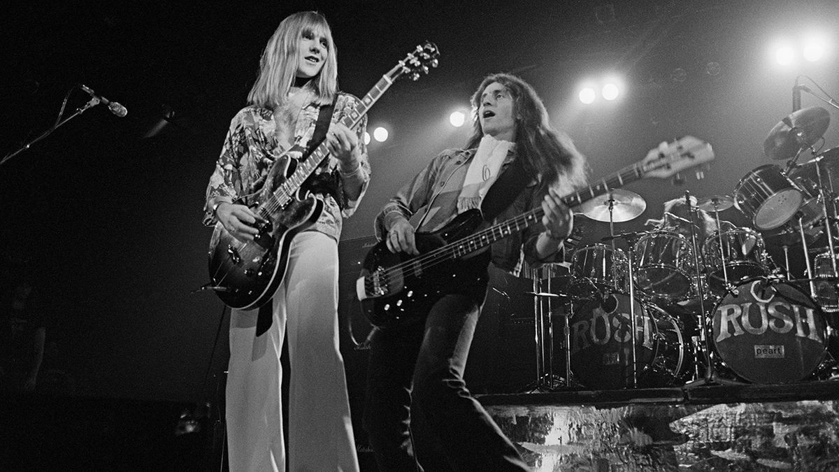 Rush onstage in 1976