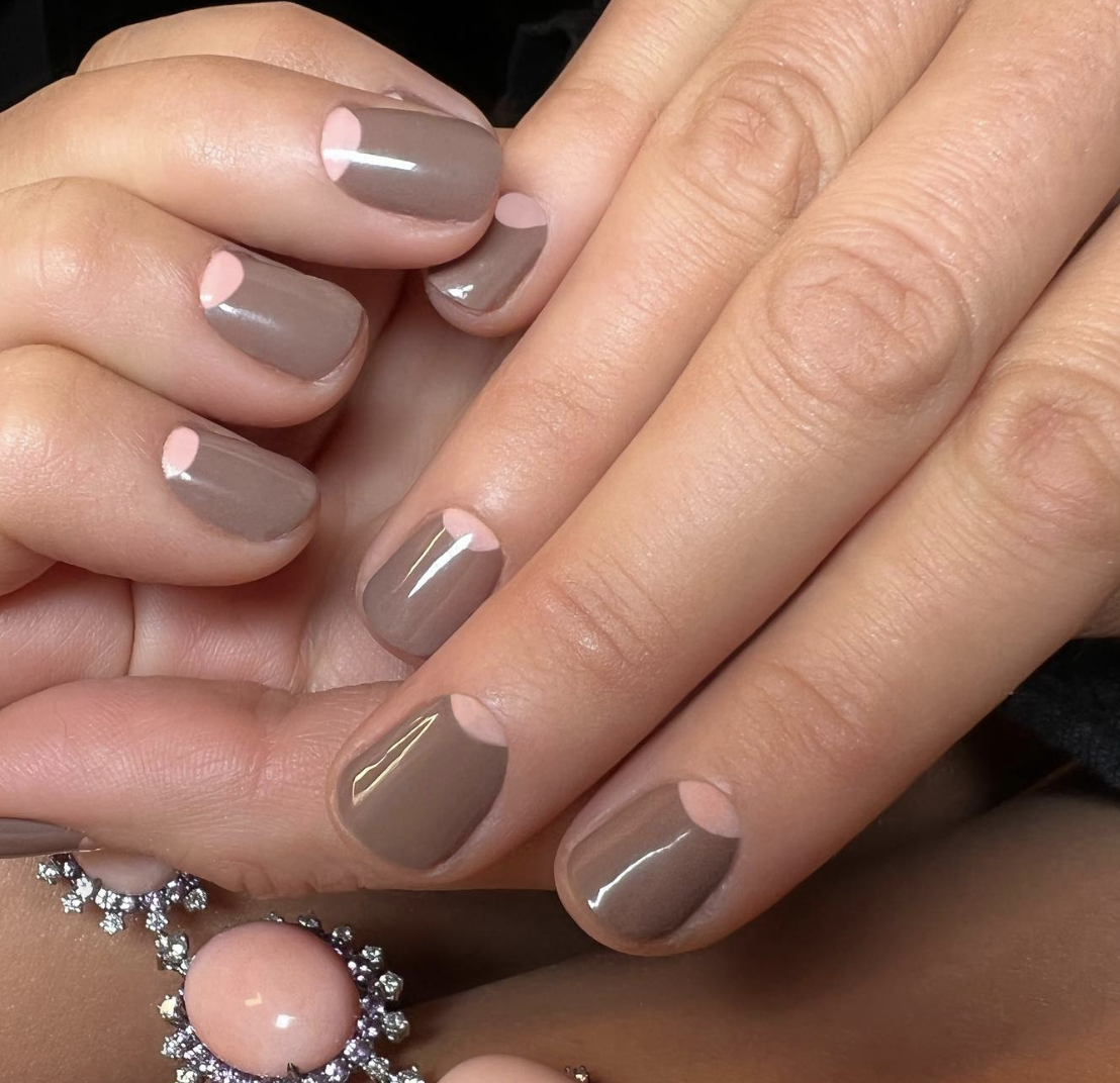 Reverse French manicure