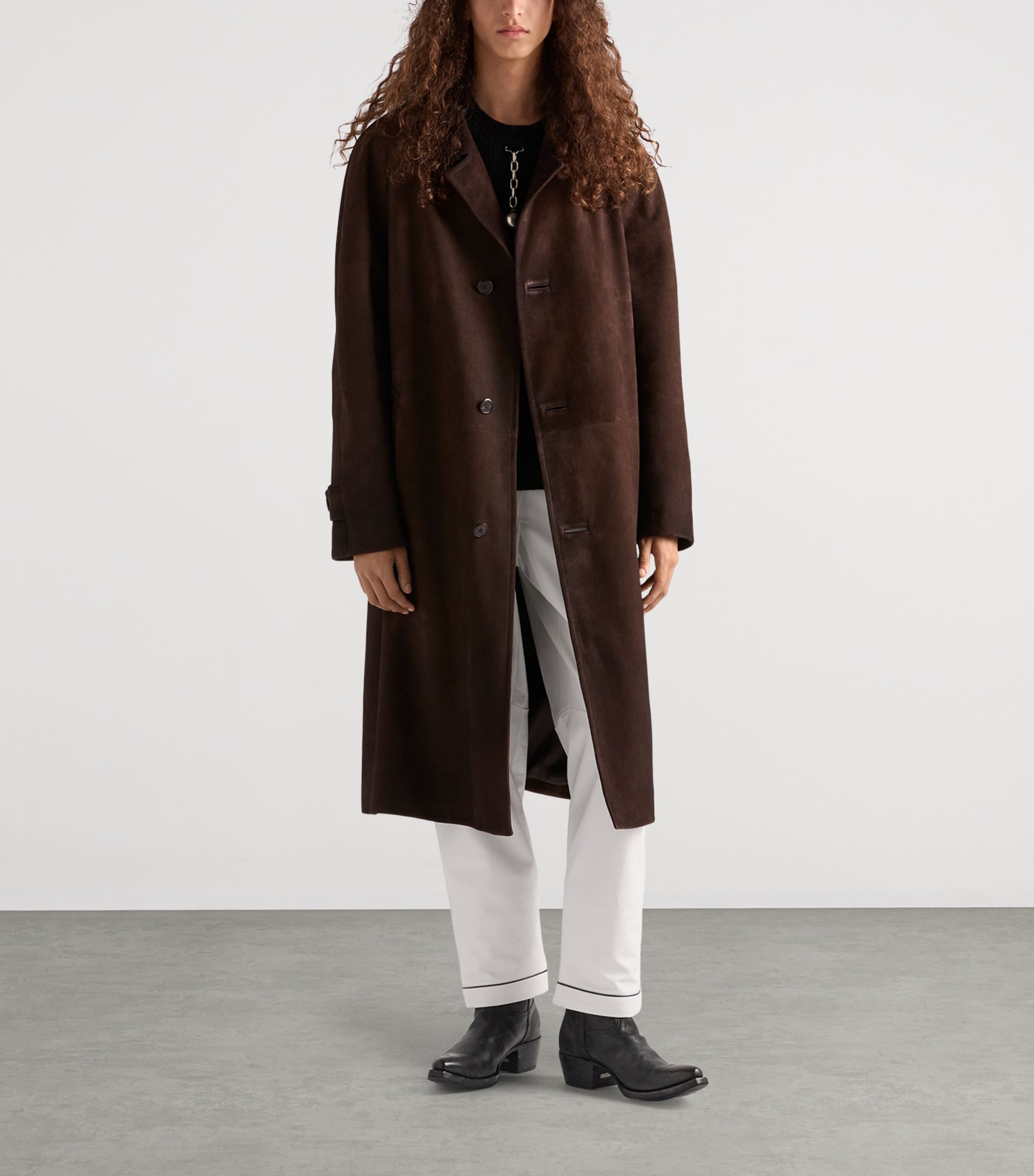 Prada Suede Trench Coat