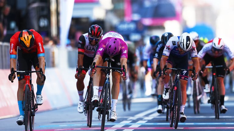 Arnaud Demare wins stage 13 of the 2022 Giro