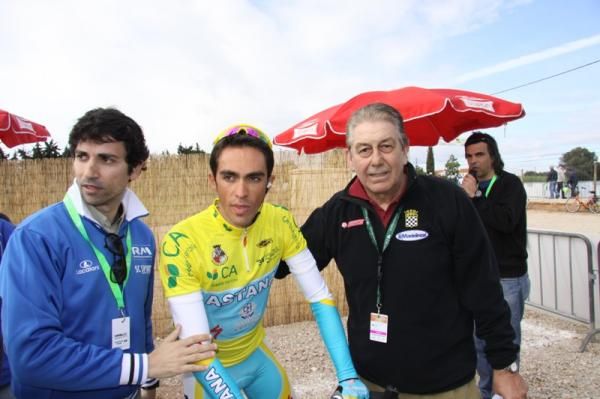 Alberto Contador (Astana) with Soares dos Reis