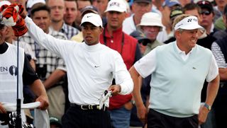Tiger Woods Colin Montgomerie St Andrews