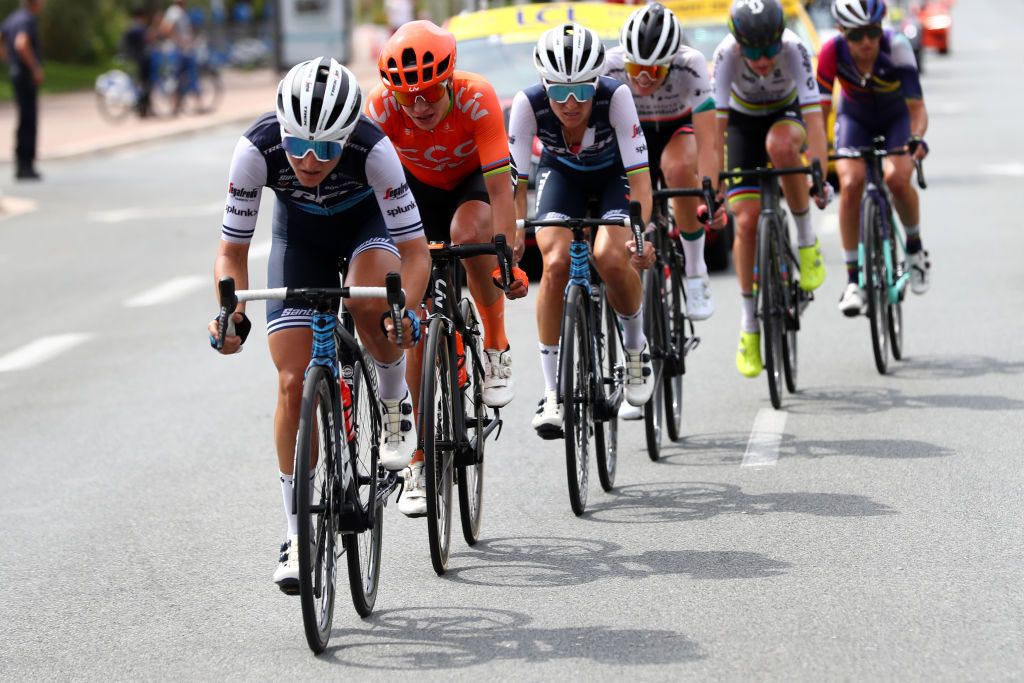 Elisa Longo Borghini in the breakaway La Course by Le Tour de France 2020 in Nice
