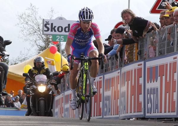 Damiano Cunego (Lampre-Farnese Vini) finished fourth
