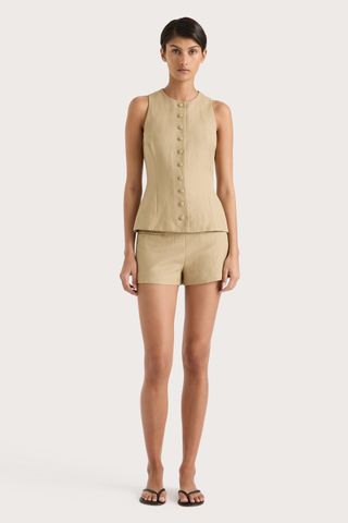 Florine Mini Shorts Caramel