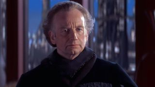 Palpatine looking stern