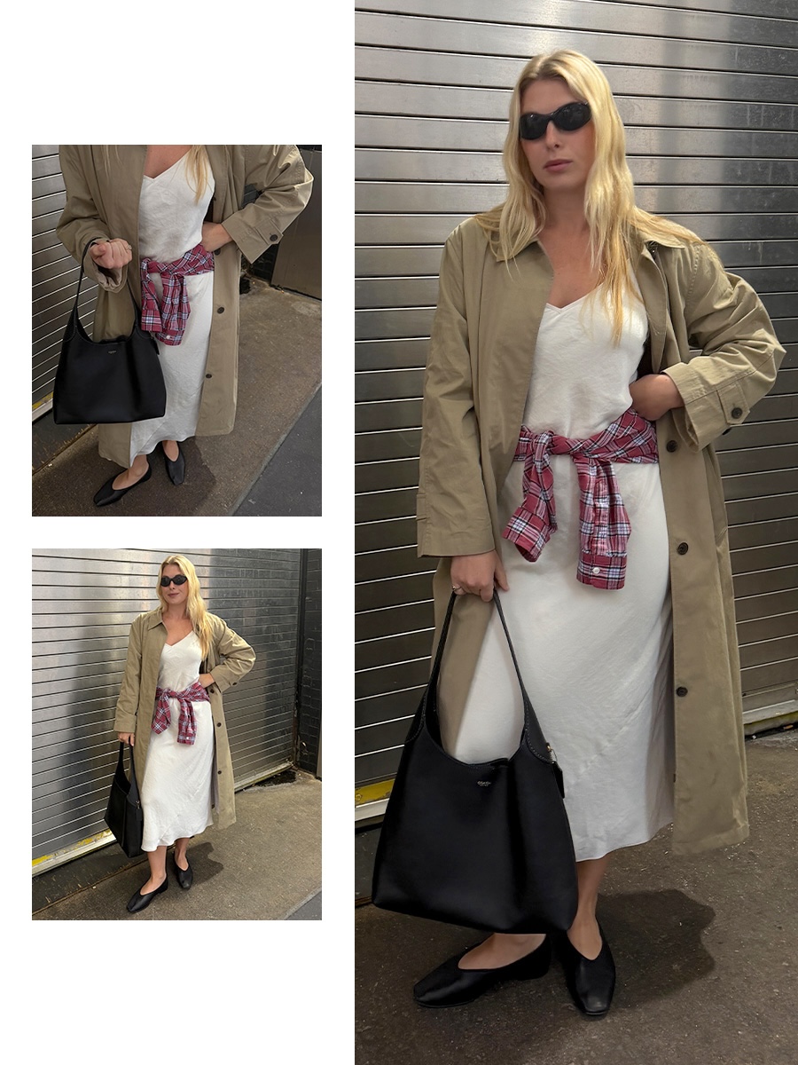 natalie gray herder wearing coach bag