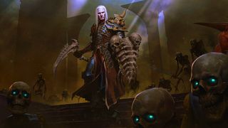Diablo 3's Necromancer looms over skeletons