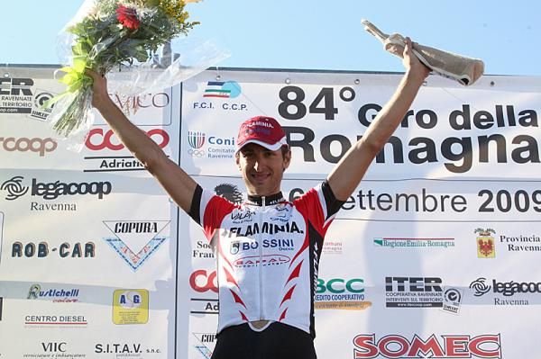 Enrico Rossi (Ceramica Flaminia) took second in the Giro della Romagna.