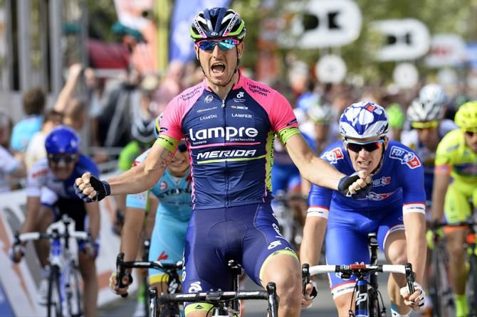 Sacha Modolo (Lampre-Merida) triumphs in stage 2 in Koksijde