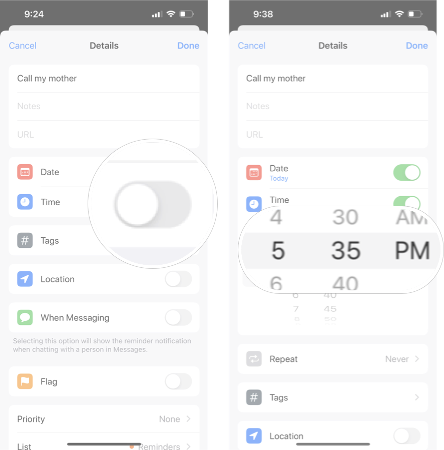 How to customize tasks in the Reminders app on iPhone and iPad | iMore