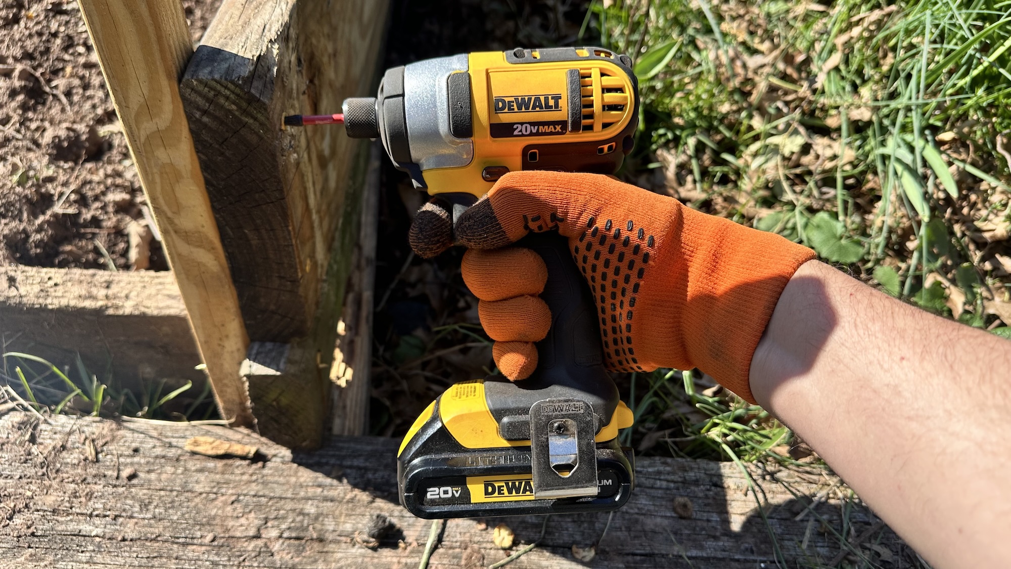 Cross Point Gear Sport Gloves holding drill