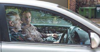 Darren Osborne And Jack Osborne Are Trapped In Their Car by a Vicious Dog in Hollyoaks.