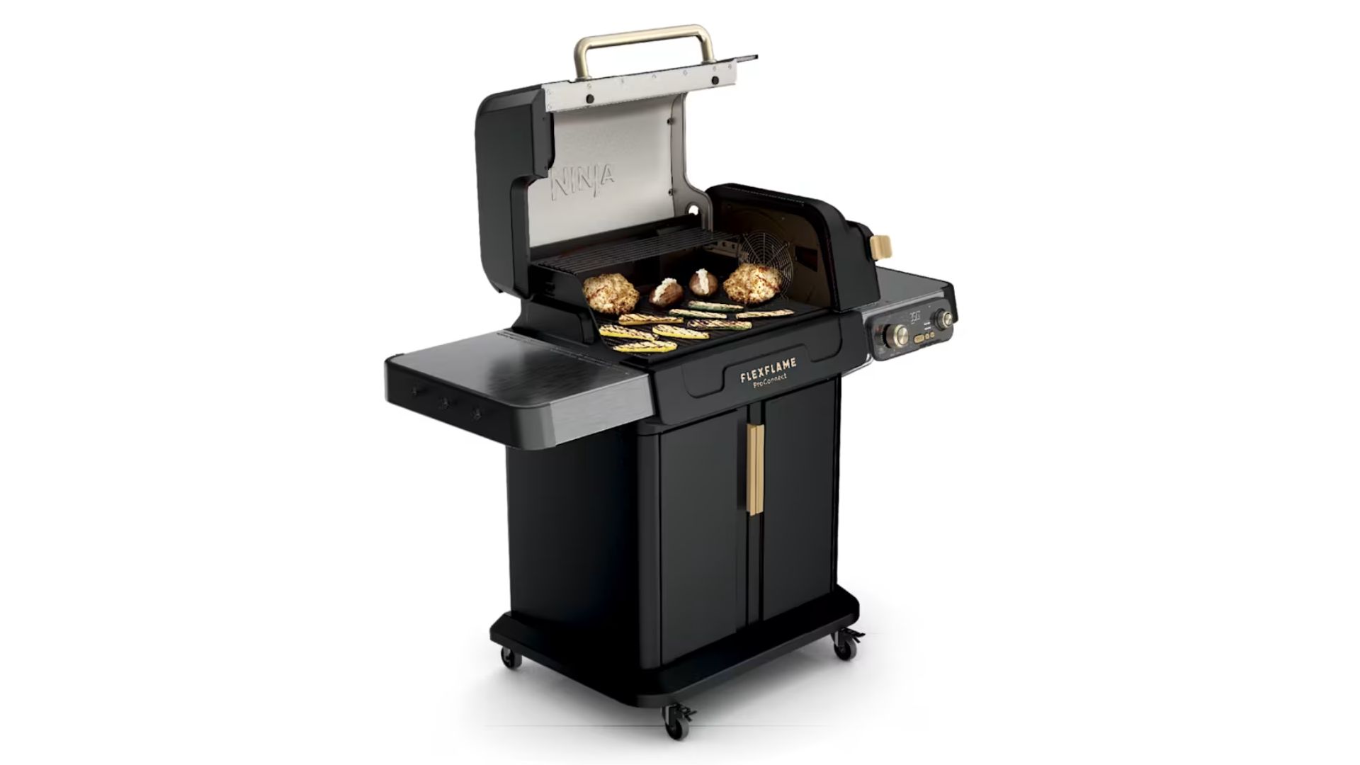 Ninja FlexFlame Gas BBQ and Outdoor Cooking System on a white background