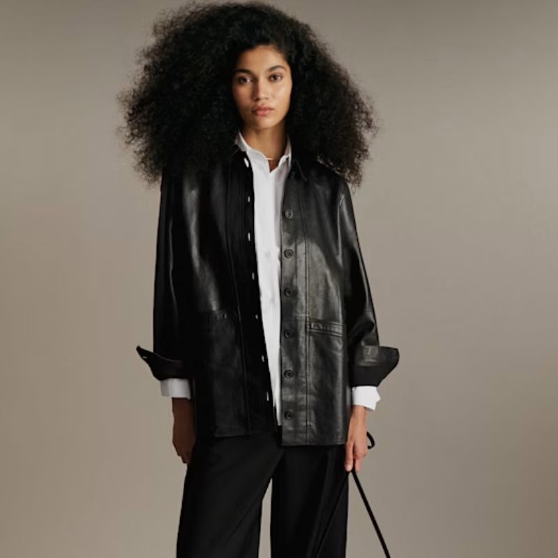 leather coat jacket