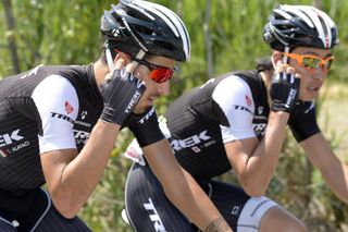 Eugenio Alafaci and Beppu on stage ten of the 2014 Giro d'Italia