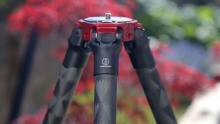 Close-up shot of a ProMediaGear TR344L, one of the best tripods