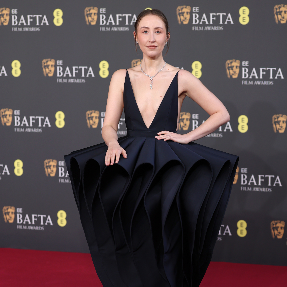 Erin Doherty wears Louis Vuitton to BAFTA Awards