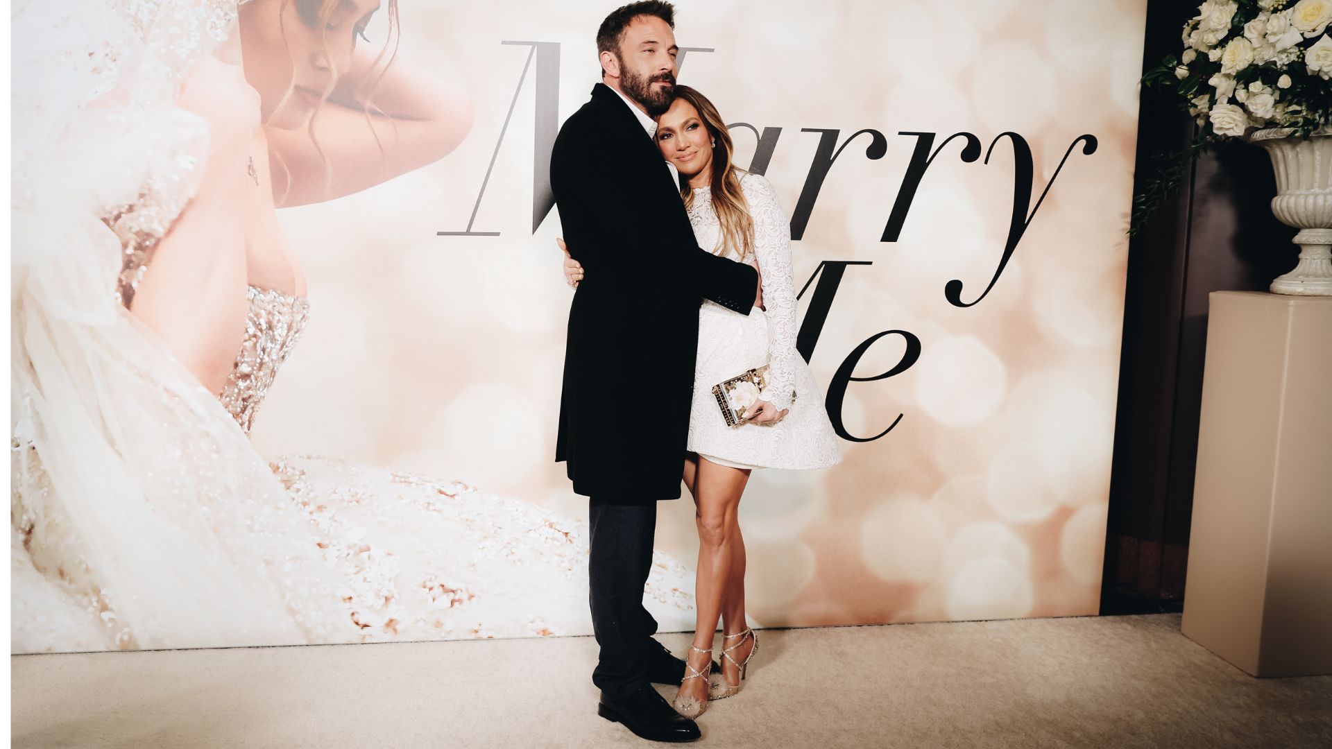 Ben Affleck a Jennifer Lopez na premiéře filmu Marry Me