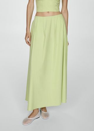 Long Flared Skirt