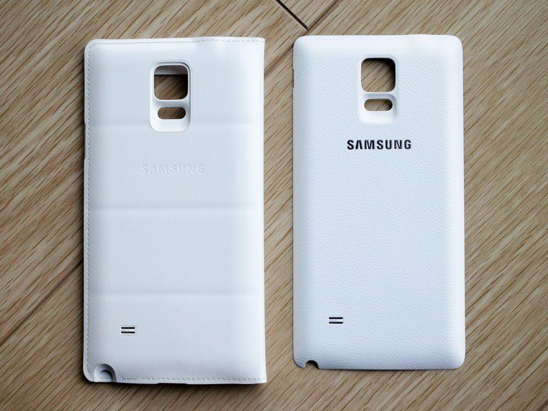 Galaxy Note 4 S-View Qi charging back