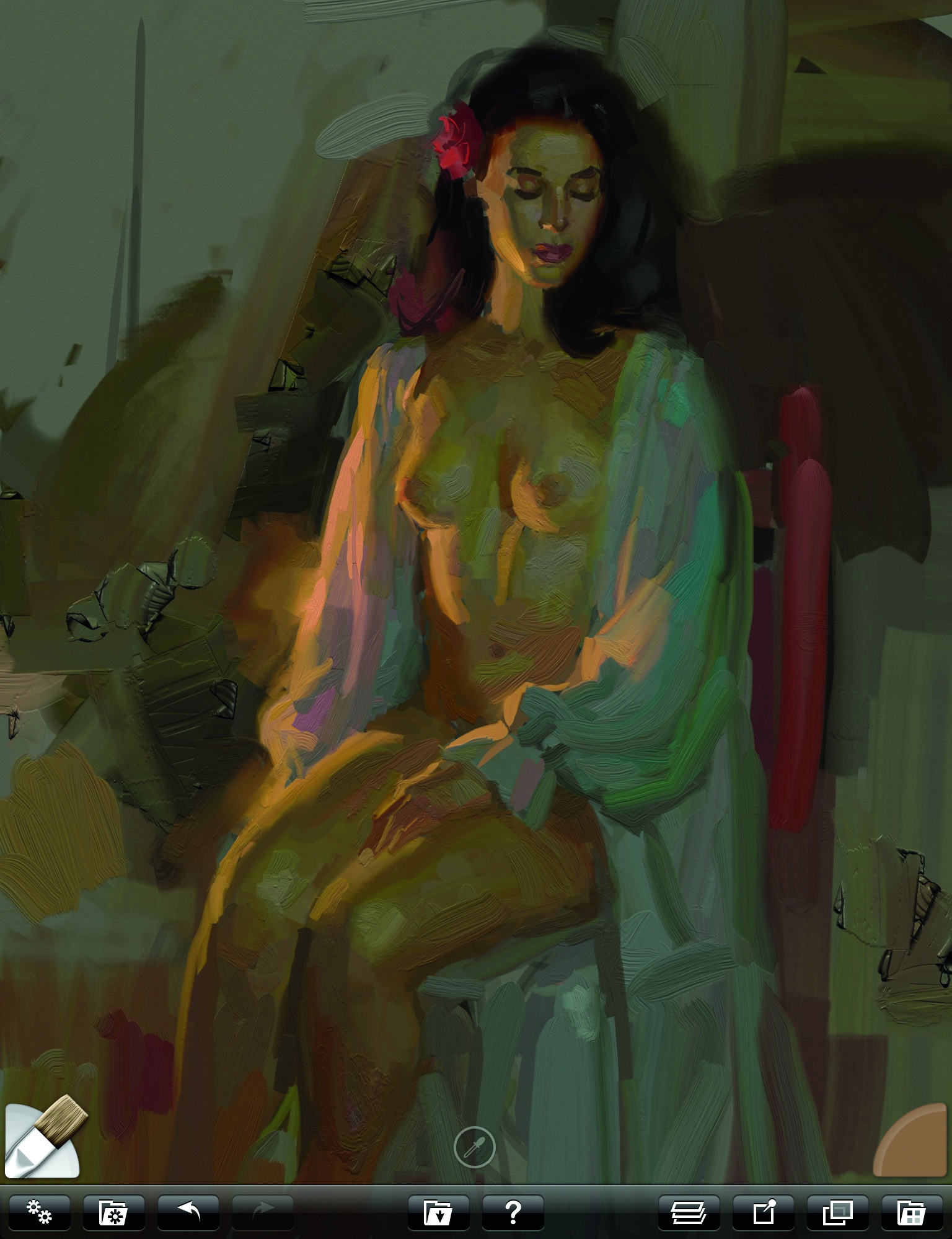Rick Graham's iPad and Artage tutorial: painting a figure from life