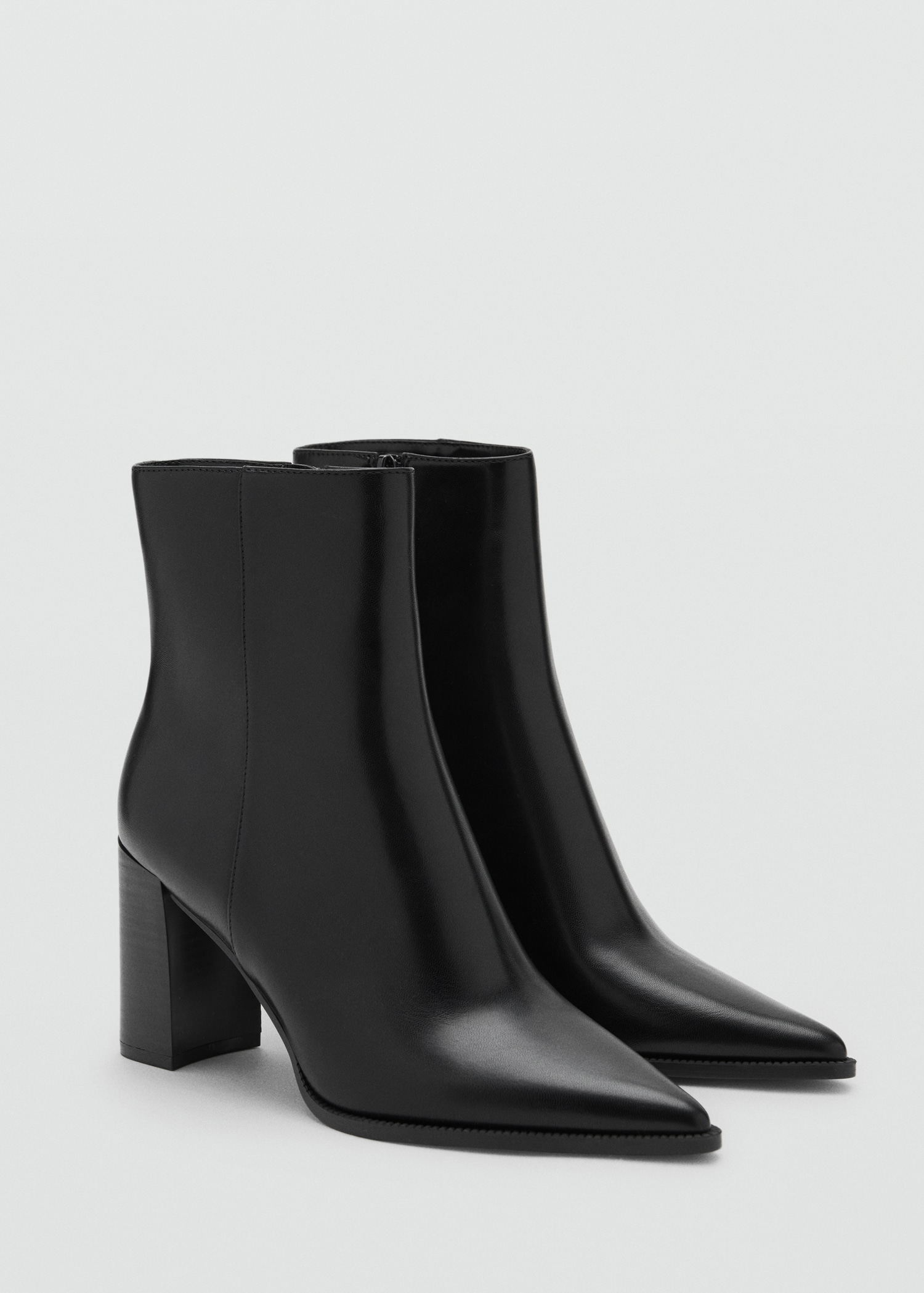 Ankle Boots With Block Heel - Women | Mango Usa